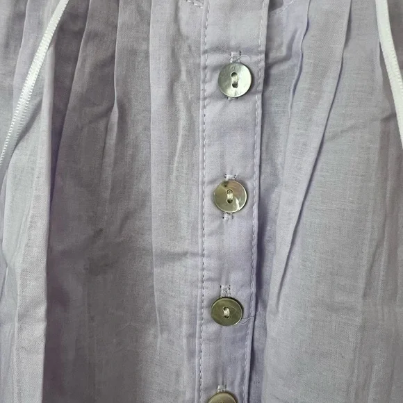 NWT Eileen West size small periwinkle full length sleeveless nightgown - Picture 6 of 6